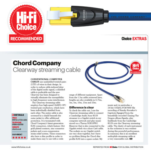 Speaker Cables & Interconnects from Chord Company